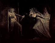 Johann Heinrich Fuseli Lady Macbeth receives the daggers painting
